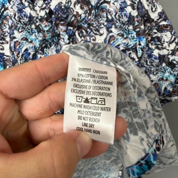 Robert Graham Men Deville Sport Shirt XLT Tall Short Sleeve Button Up Floral - Picture 5 of 7